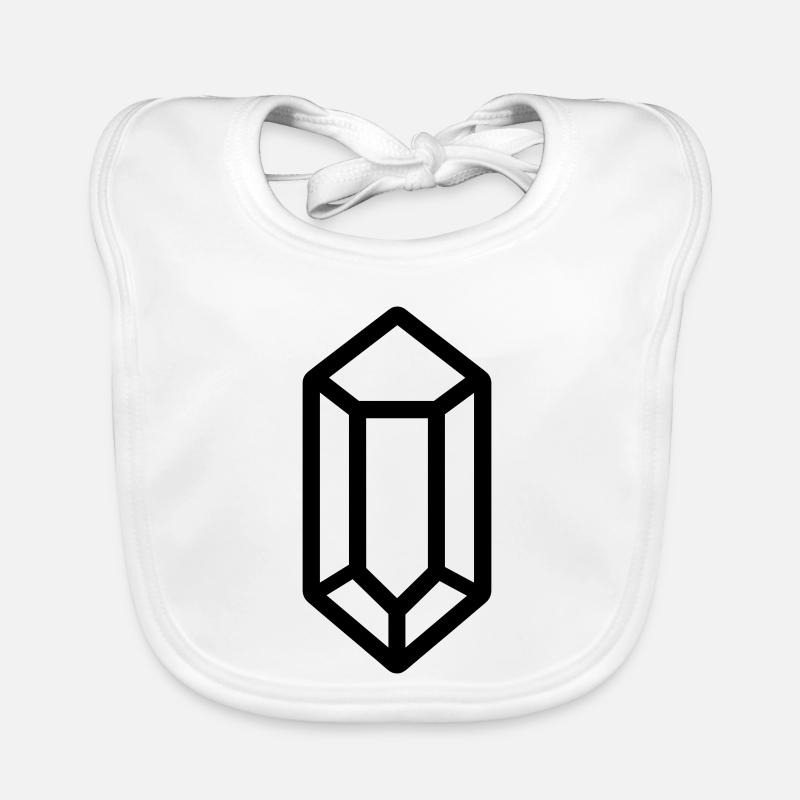 quartz crystal Organic Baby Bibs