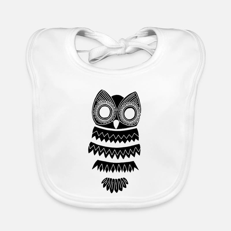 Die Schwarze Eule Baby Bio-Lätzchen