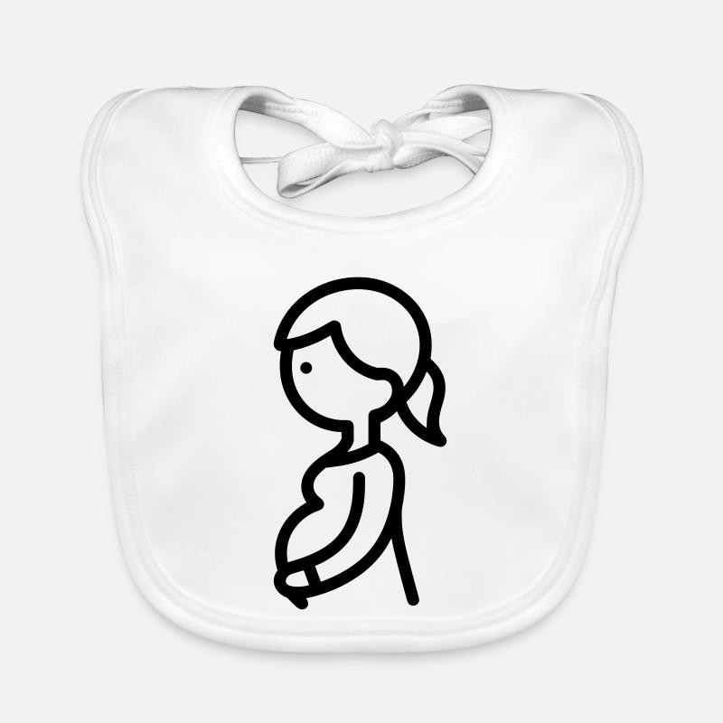 Schwangere Baby Bio-Lätzchen