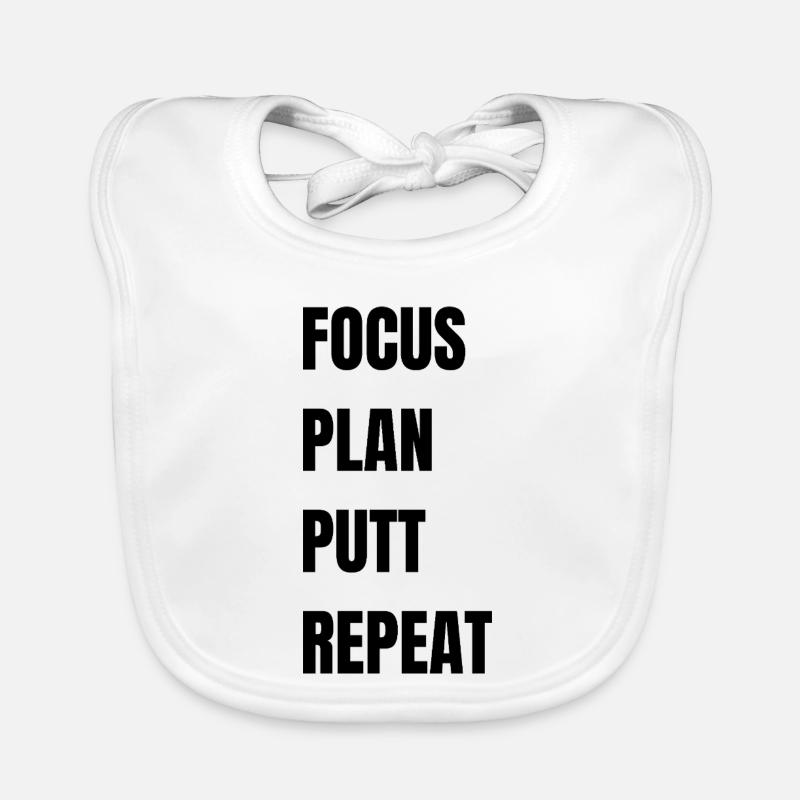 Répétition du putt du plan Focus Golf Bavoir bio Bébé