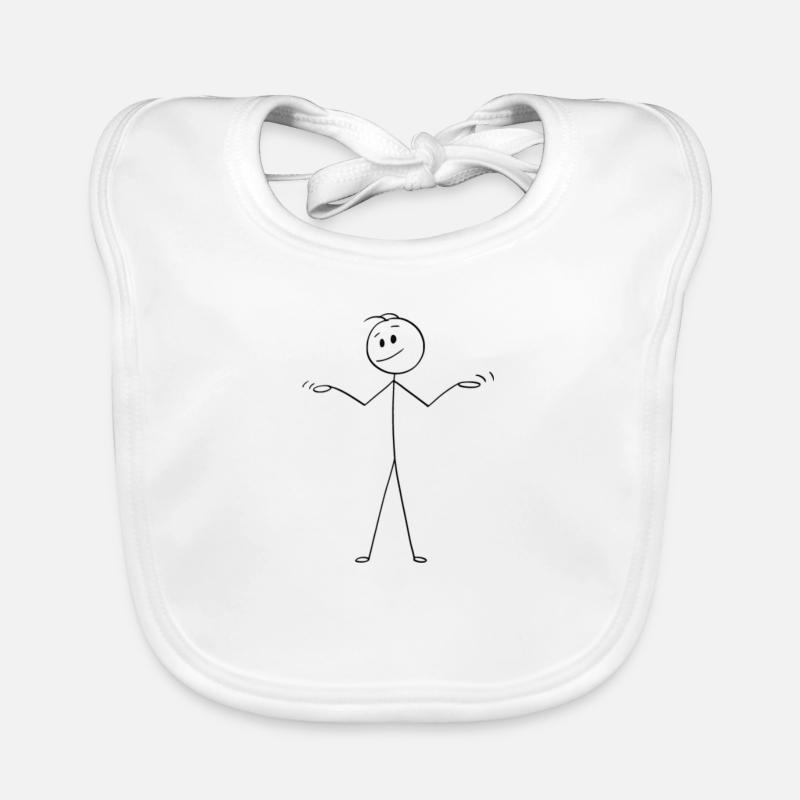 Stickman Baby Bio-Lätzchen