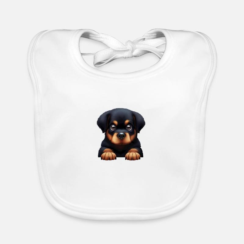 Rottweiler Loyalty Organic Baby Bibs