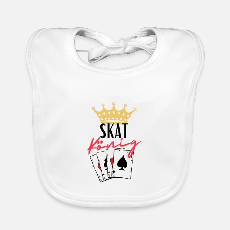 Roi du Skat Bavoir bio Bébé