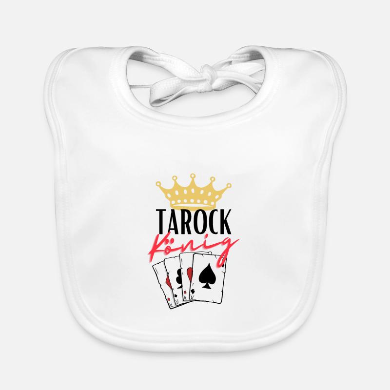 Roi du Tarot Bavoir bio Bébé