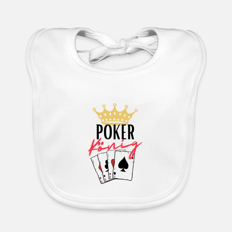 Roi du poker Bavoir bio Bébé