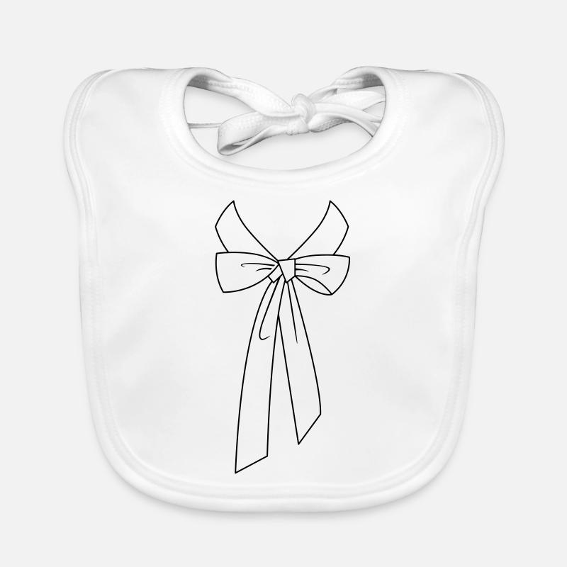 Shirt collar with bow Organic Baby Bibs