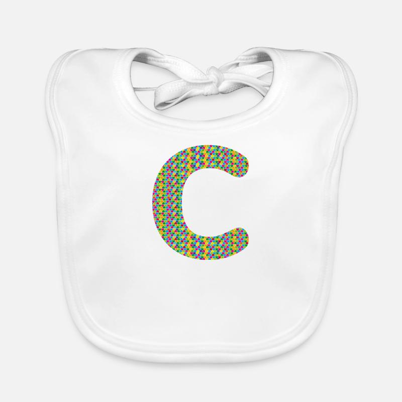 Coeur coloré C Design - Unique et élégant ! Bavoir bio Bébé