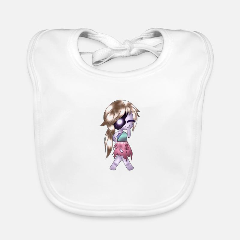 Gacha Anime 18 - Bavoir bio Bébé - blanc