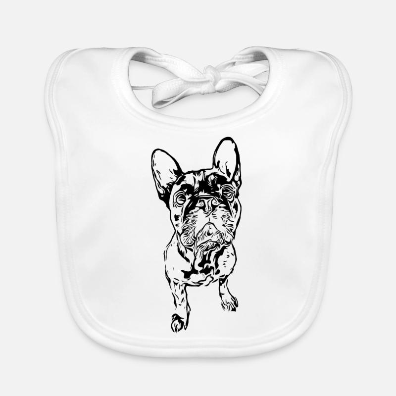 Bouledogue français Bavoir bio Bébé