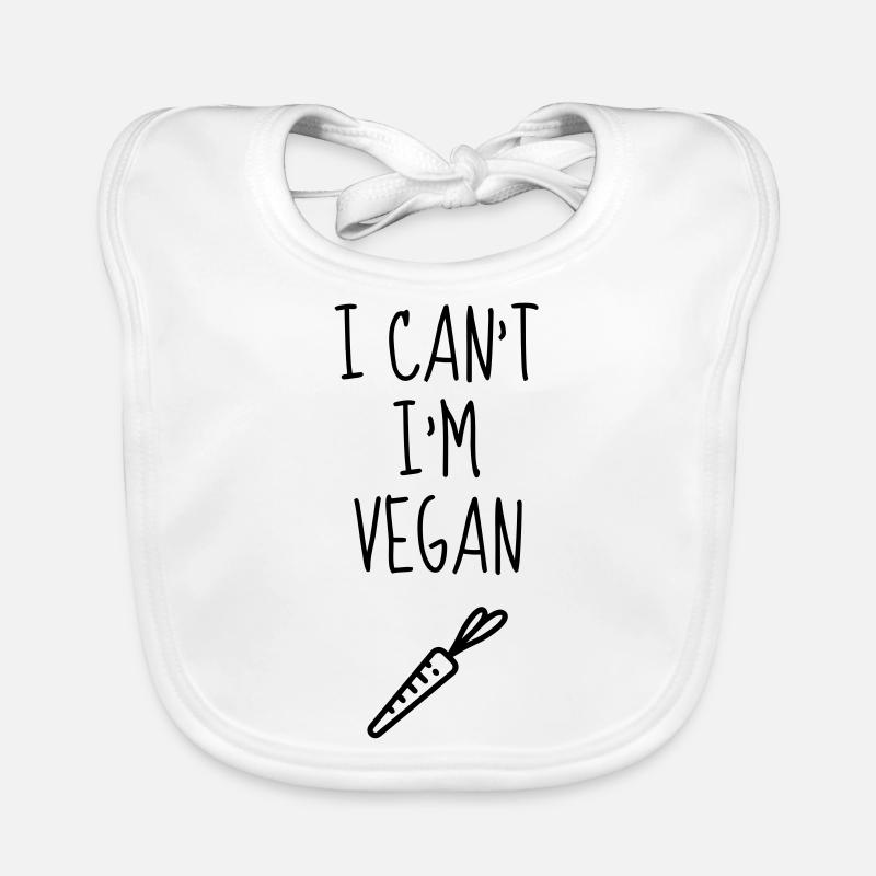 végétarien / végétarienne / végétarisme / vegan Bavoir bio Bébé