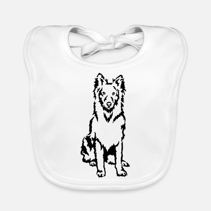 Chien de berger hollandais Bavoir bio Bébé