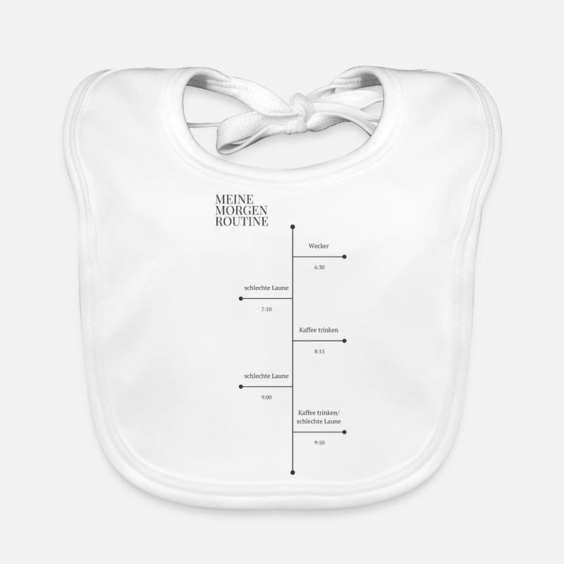 Morgenroutine Morgenmuffel Baby Bio-Lätzchen