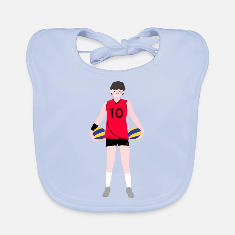 Joueuse de volley-ball Bavoir bio Bébé