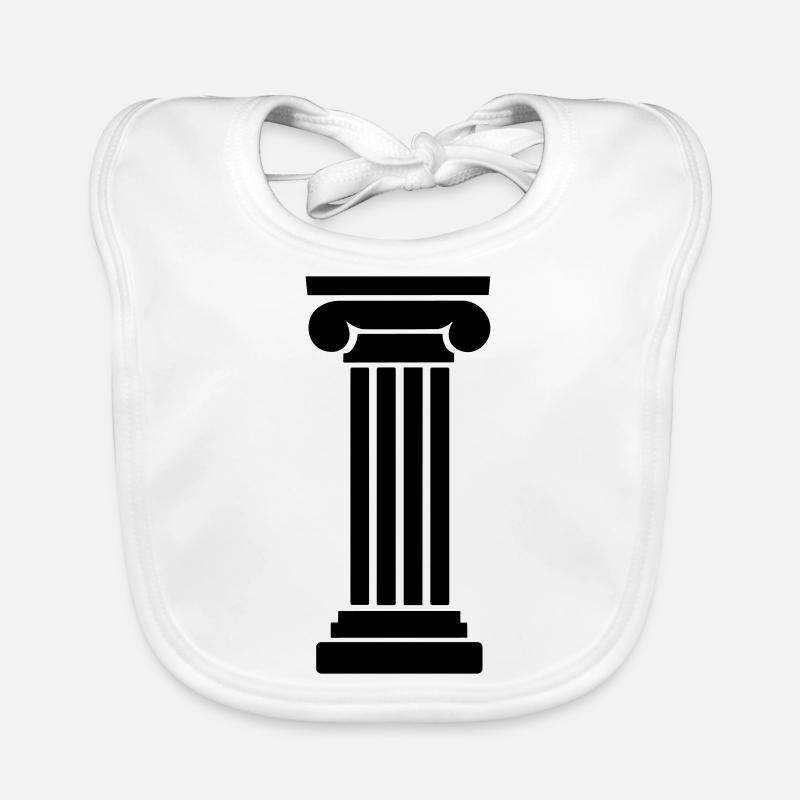 Colonne grecque Bavoir bio Bébé