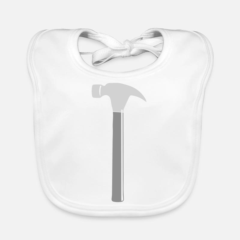 Tool Hammer Organic Baby Bibs