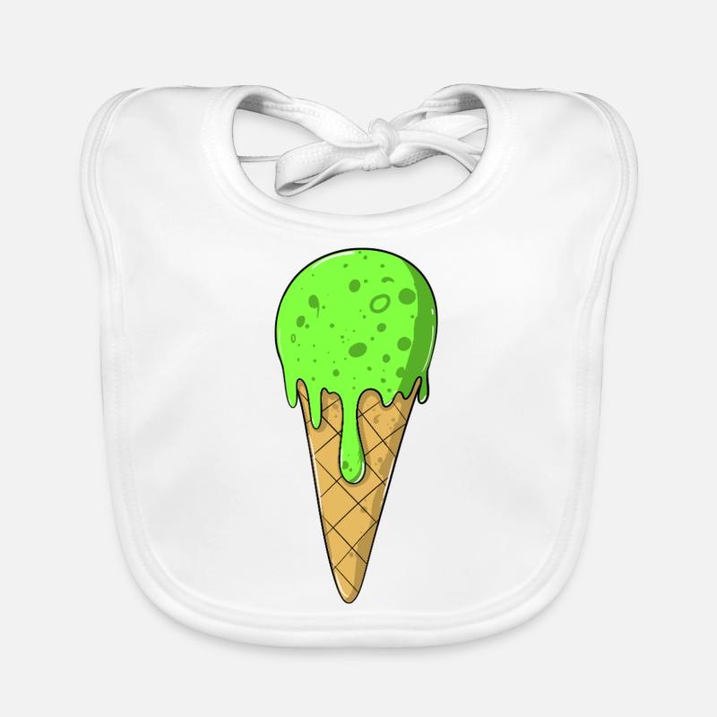 Eis | Grünes Eis Eiscreme | IceCream Baby Bio-Lätzchen