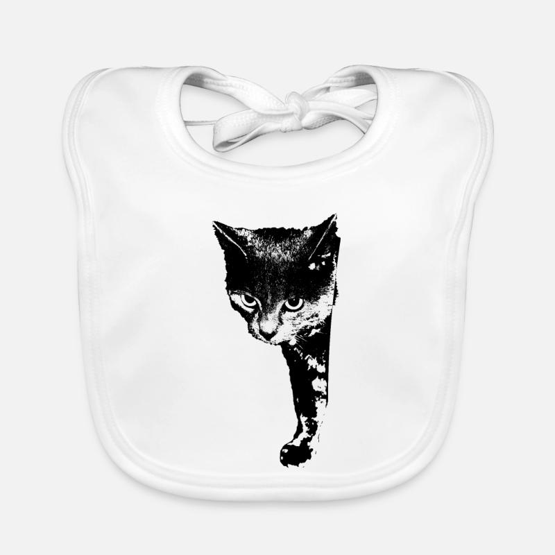 Katze Kätzchen Katzenshirt Geschenk Baby Bio-Lätzchen