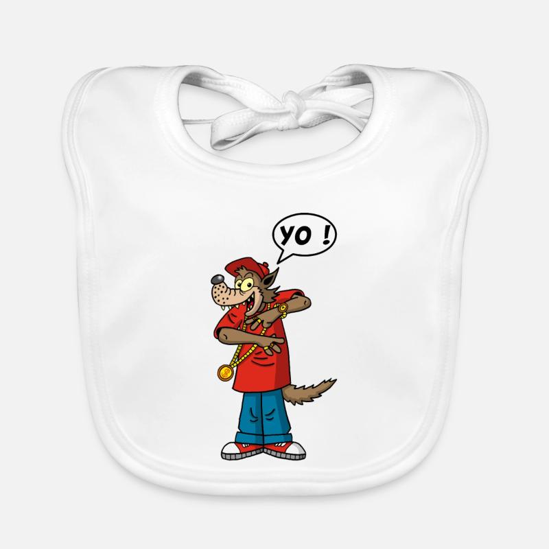 Wolf rapper Organic Baby Bibs