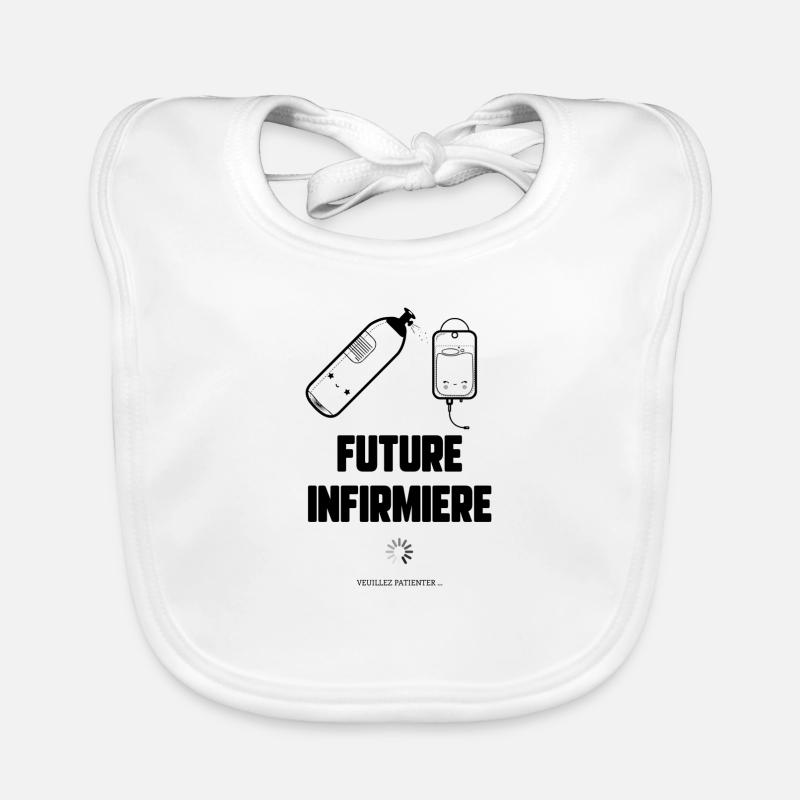 Future infirmière Bavoir bio Bébé