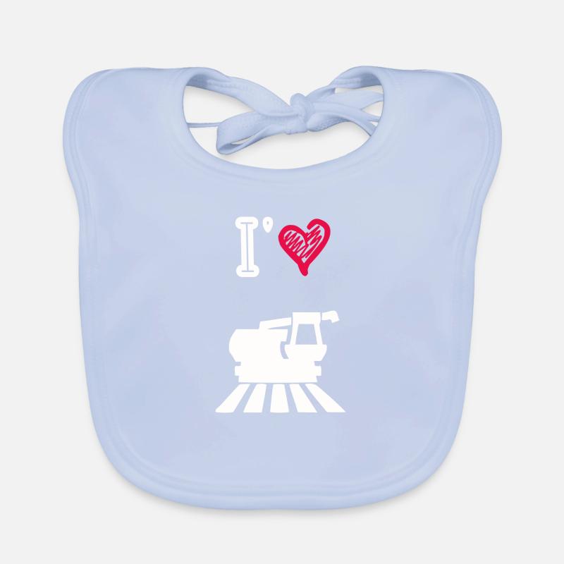 J’aime les moissonneuse Bavoir bio Bébé