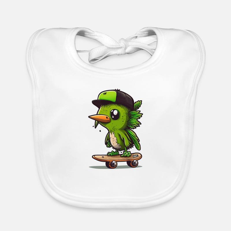 Kiwi Kickflips Organic Baby Bibs