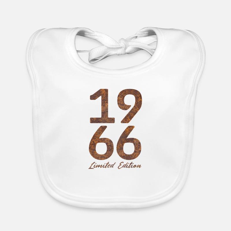 « Millésime 1966 : Édition Limitée au Look Rouille » Bavoir bio Bébé