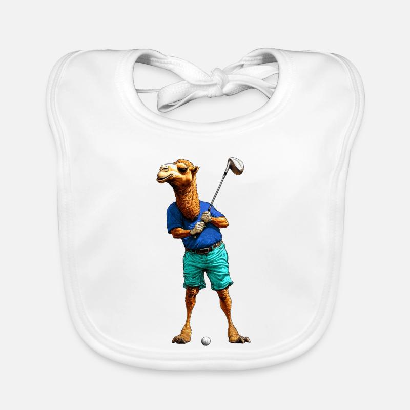 Golf Kamele Baby Bio-Lätzchen