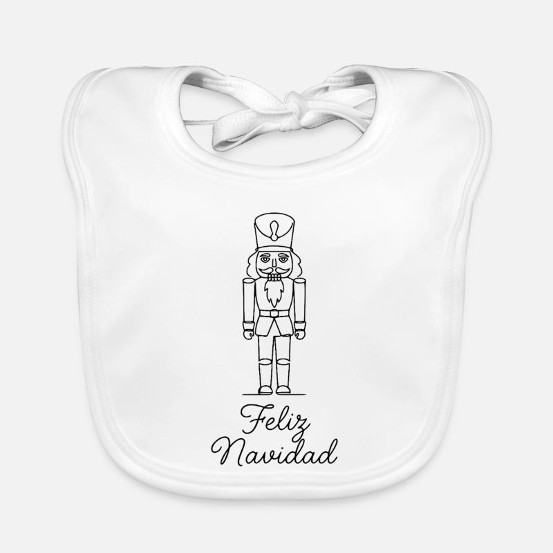 Feliz Navidad Nussknacker Weihnachten Baby Bio-Lätzchen