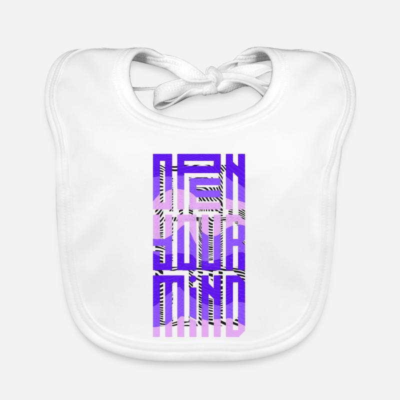 Neon Block Gradient Organic Baby Bibs