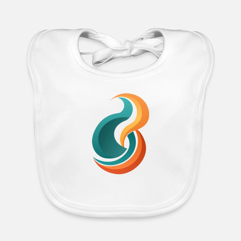 Flame Wave Organic Baby Bibs