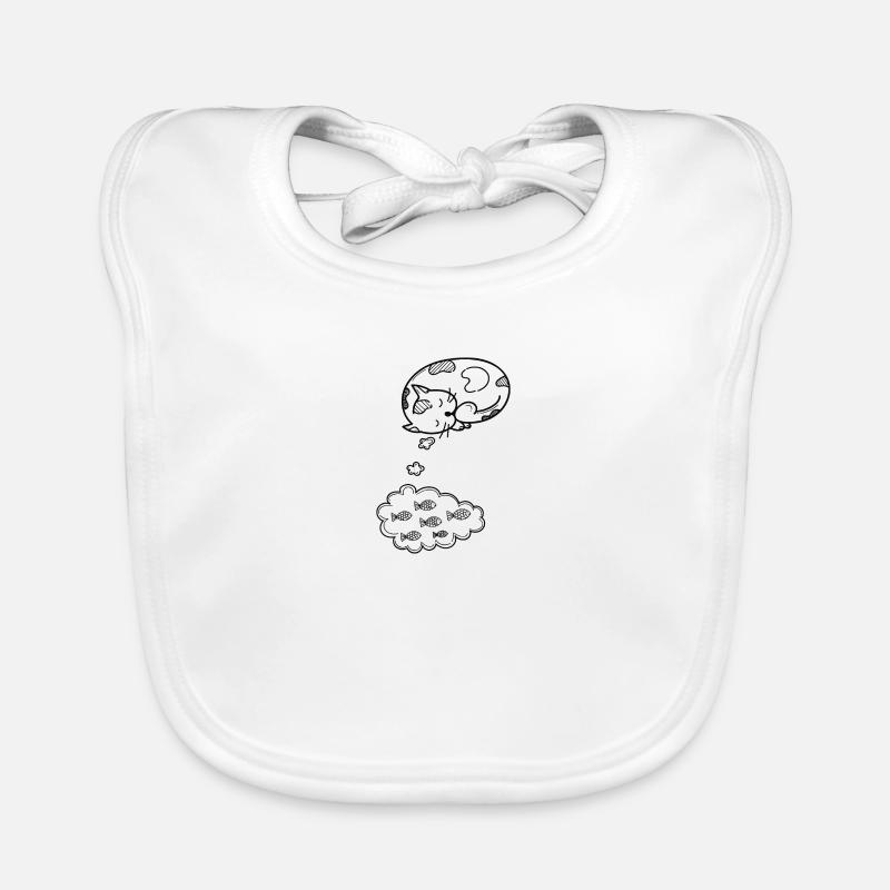 Chat kitty meow idée cadeau chat dame Bavoir bio Bébé