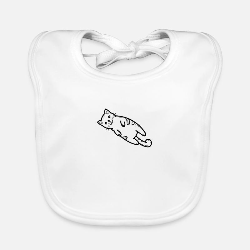 Cat kitten crazy cat lady gift idea Organic Baby Bibs