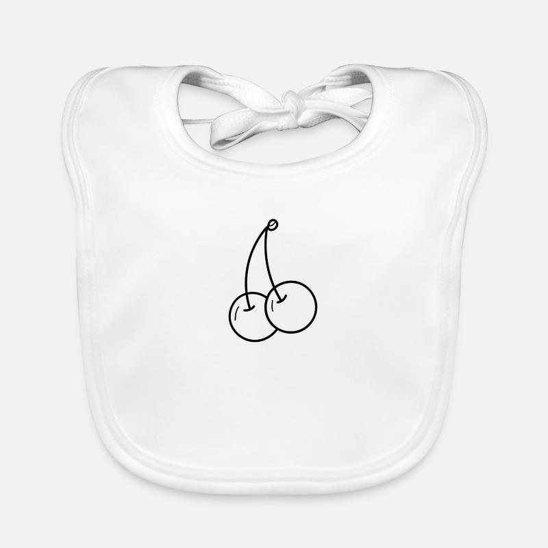 cherries Organic Baby Bibs