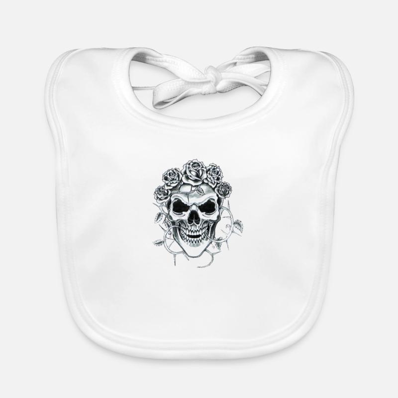 Totenkopf Baby Bio-Lätzchen