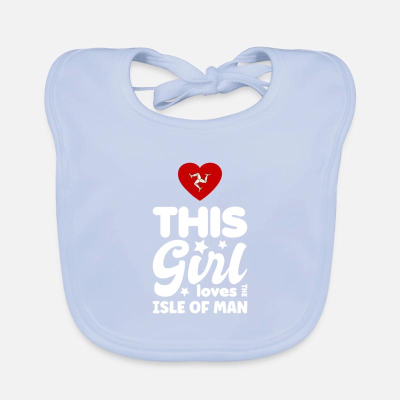 Drapeau de l’île de Man Triskele Drapeau de l’île de Man Bavoir bio Bébé