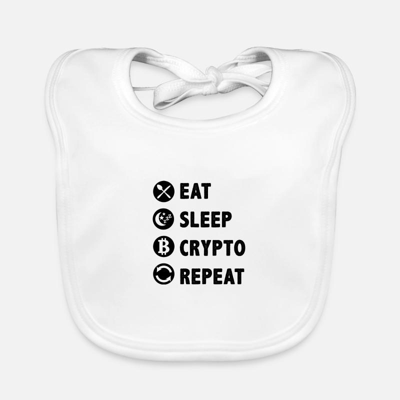 Krypto Spruch Kryptowährung Investment Crypto Baby Bio-Lätzchen