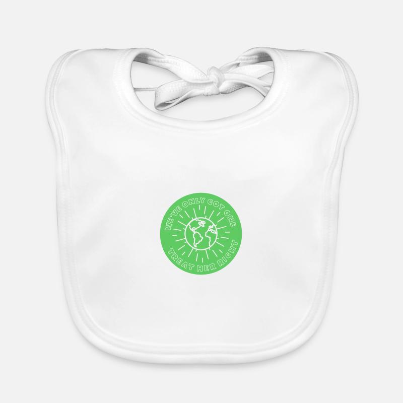 Pas de planète B Bavoir bio Bébé