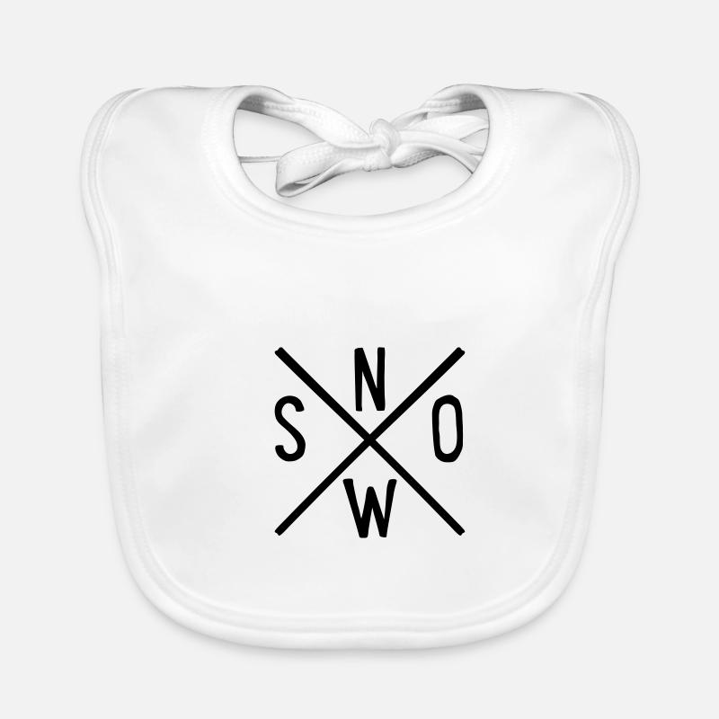 Schnee - Baby Bio-Lätzchen - Weiß