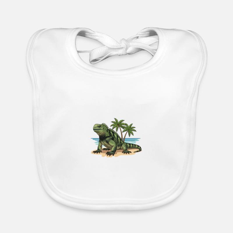 Galapagos-Inseln Eidechse Baby Bio-Lätzchen