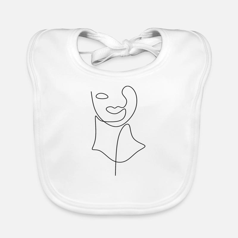 Visage Bavoir bio Bébé