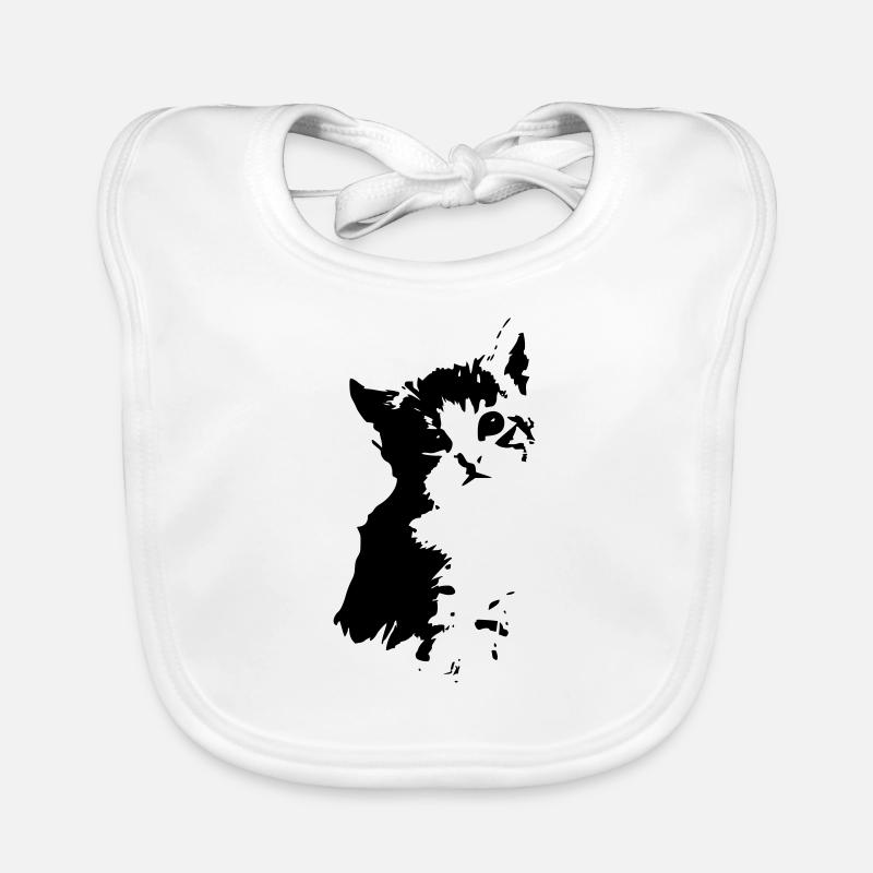 chaton Bavoir bio Bébé