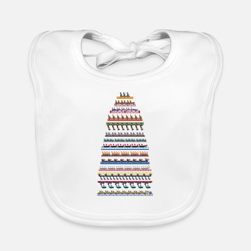 Conception de montagnes russes Cedar Point Bavoir bio Bébé