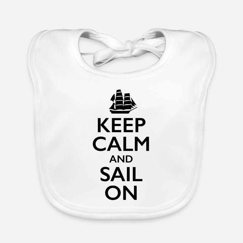 keep calm Organic Baby Bibs