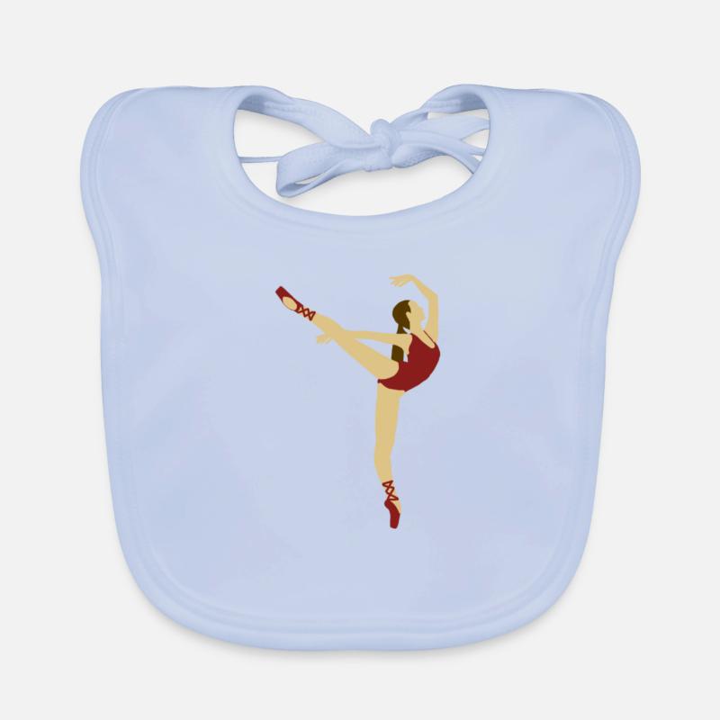danseuse rouge Bavoir bio Bébé