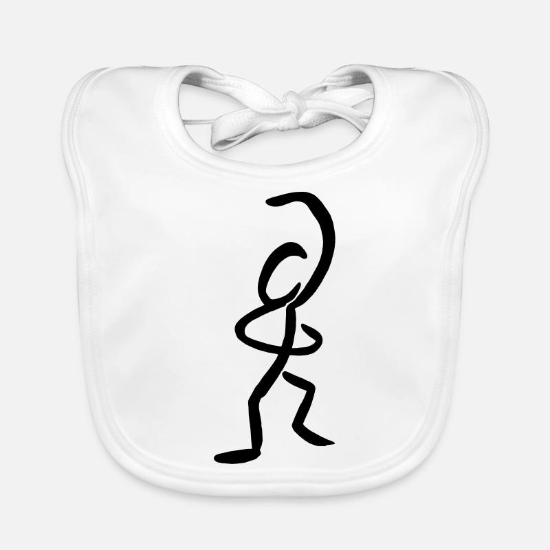 Tänzer Baby Bio-Lätzchen