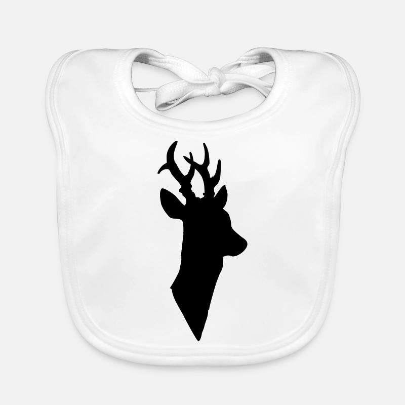 Deer head Organic Baby Bibs