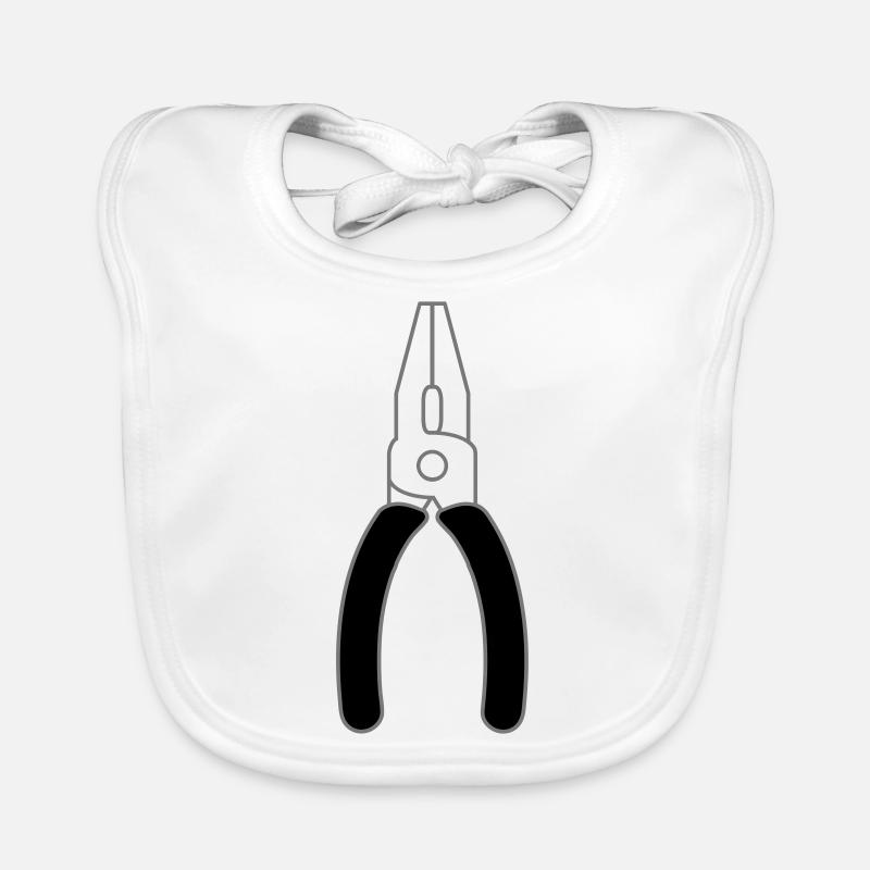 Outil de pince à logo Bavoir bio Bébé