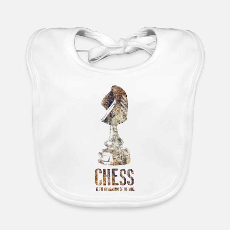 Échecs Bavoir bio Bébé