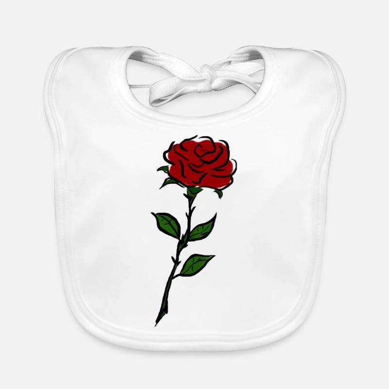 Rose Baby Bio-Lätzchen