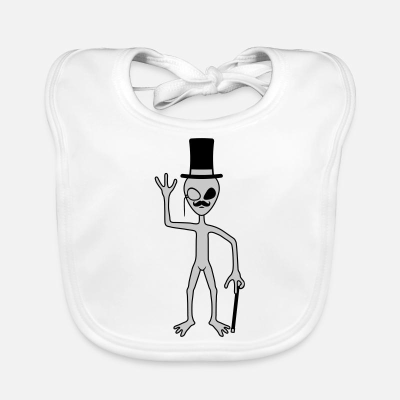 Sir Alien vagues amicales Bavoir bio Bébé